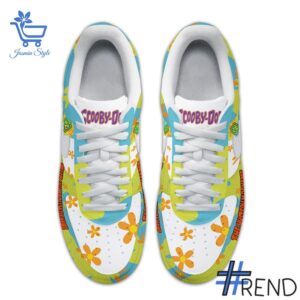 Custom apparel with the bold Scooby Doo The Mystery Machine Nike Air Force design