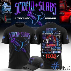 Premium-quality product featuring the Screw x Slabs Houston Texans DJ Screw Shirt design