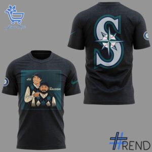 Detailed Seattle Mariners Bryan Woo Cal Raleigh Shirt graphic on quality fabric