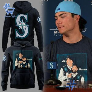 Detailed Seattle Mariners Bryan Woo Cal Raleigh Shirt graphic on quality fabric