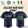 Premium-quality product featuring the Seattle Mariners Italian Heritage Celebration Jersey design