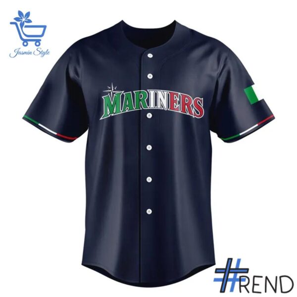Premium-quality product featuring the Seattle Mariners Italian Heritage Celebration Jersey design