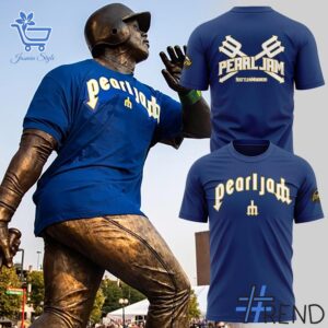Limited-edition apparel with custom Seattle Mariners Pearl Jam Ten Club Night Shirt print