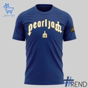 Limited-edition apparel with custom Seattle Mariners Pearl Jam Ten Club Night Shirt print