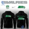 Styled look featuring Seattle Seahawks Football Rivalries Teaser Logo Hoodie for everyday wear