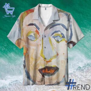 Trendy Self Portrait Bob Dylan Hawaiian Shirt featuring bold graphics and modern style