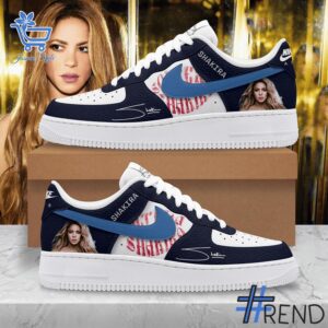 Custom apparel with the bold Shakira Air Nike Force Shoes design