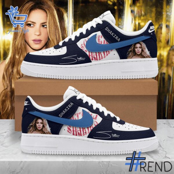 Custom apparel with the bold Shakira Air Nike Force Shoes design