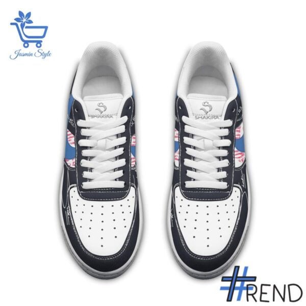 Custom apparel with the bold Shakira Air Nike Force Shoes design