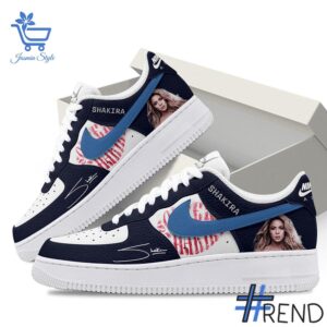 Custom apparel with the bold Shakira Air Nike Force Shoes design