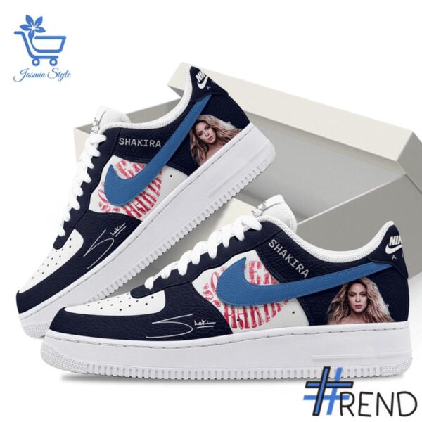 Custom apparel with the bold Shakira Air Nike Force Shoes design