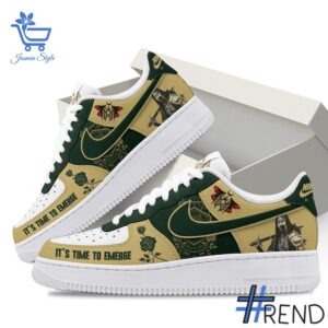 Custom apparel with the bold Sleep Token It's Time To Emerge Air Force Shoes design