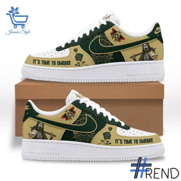 Custom apparel with the bold Sleep Token It's Time To Emerge Air Force Shoes design