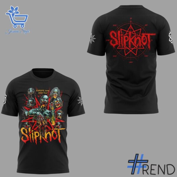 Slipknot Band Europe Tour Shirt design on casual wear for everyday style