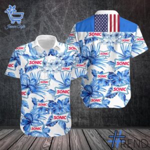 Premium-quality product featuring the Sonic US Flag Hawaiian Shirt design
