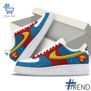 Performance meets personality in every Superman logo Air Force Shoes detail.