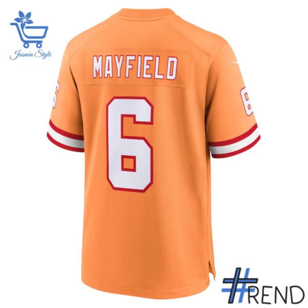 Styled look featuring Tampa Bay Buccaneers Baker Mayfield Creamsicle Football Jersey for everyday wear