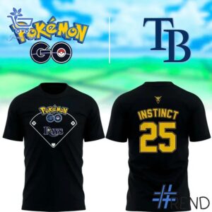 Premium-quality product featuring the Tampa Bay Rays Pokemon Go custom Team Shirt design