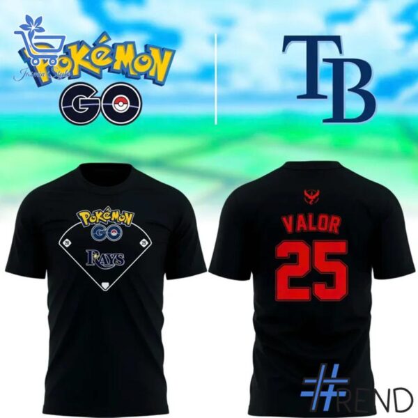 Premium-quality product featuring the Tampa Bay Rays Pokemon Go custom Team Shirt design
