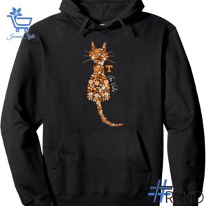 Trendy Tennessee Volunteers Floral Cat Hoodie featuring bold graphics and modern style