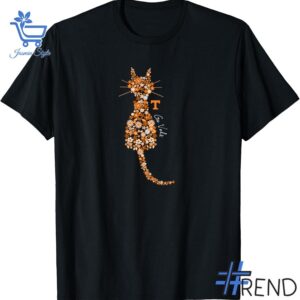 Trendy Tennessee Volunteers Floral Cat Hoodie featuring bold graphics and modern style
