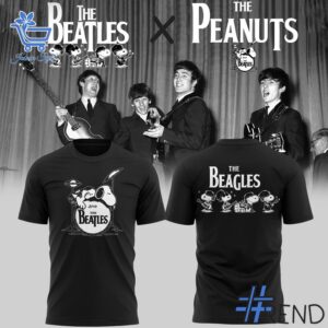 Detailed The Beatles x Peanuts The Beagles Shirt graphic on quality fabric