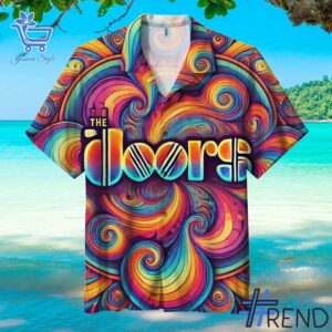 Soft and durable fabric with bold The Doors Hawaiian Shirt print