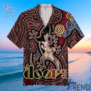 Soft and durable fabric with bold The Doors paisley Hawaiian Shirt print