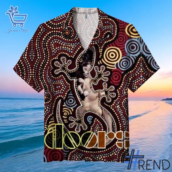 Soft and durable fabric with bold The Doors paisley Hawaiian Shirt print