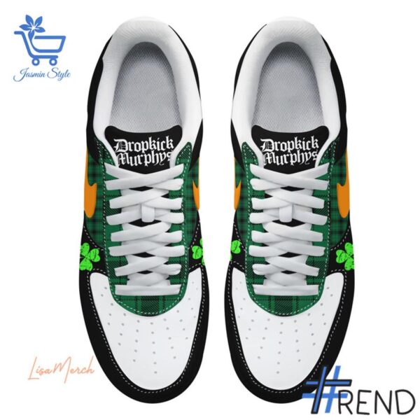 Custom apparel with the bold The Dropkick Murphys Air Force Shoes design