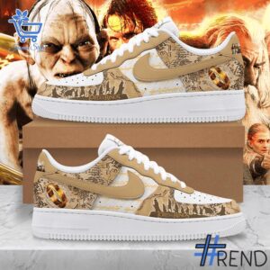 Custom apparel with the bold The Lord Of The Rings Air Force Shoes design