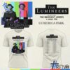 Unisex The Lumineers Automatic World Tour Shirt styled with jeans for a relaxed look