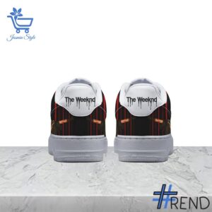 Custom apparel with the bold The Weeknd Dancing In The Flames Air Force Shoes design
