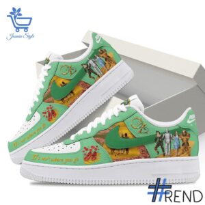 Custom apparel with the bold The Wizard of Oz Air Force Shoes design