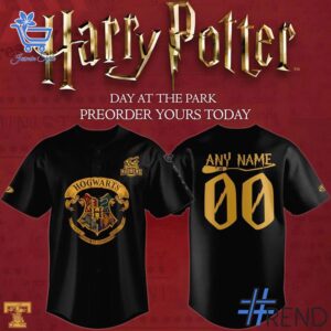 Close-up view of the Toledo Mud Hens x Harry Potter Baseball Jersey print