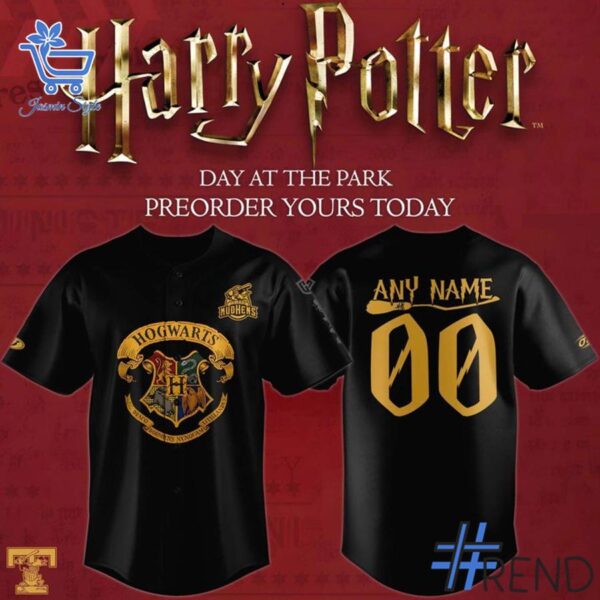 Close-up view of the Toledo Mud Hens x Harry Potter Baseball Jersey print