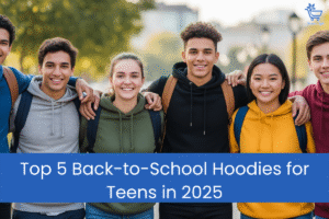 Styled look featuring Top Back to School Hoodies for Teens in for everyday wear