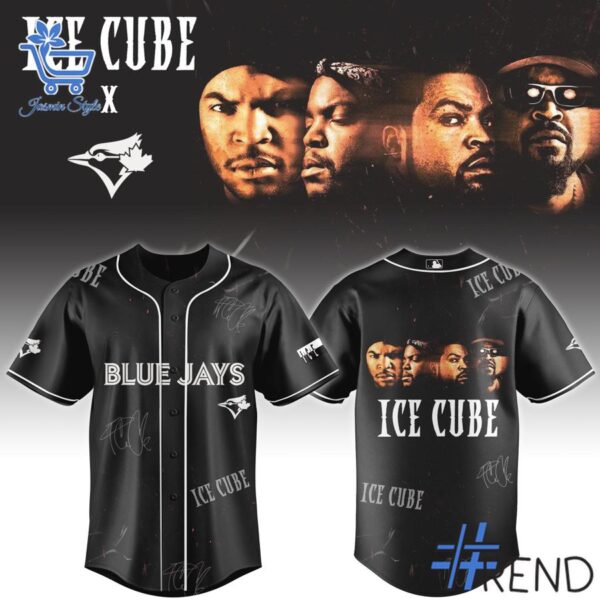 Styled look featuring Toronto Blue Jays ICE CUBE Baseball Jersey for everyday wear