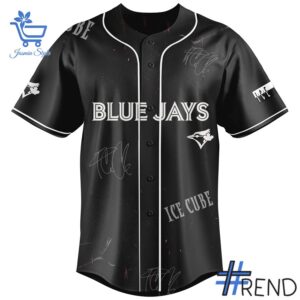 Styled look featuring Toronto Blue Jays ICE CUBE Baseball Jersey for everyday wear