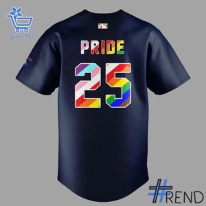 Premium-quality product featuring the Toronto Blue Jays Pride Night City Jersey design