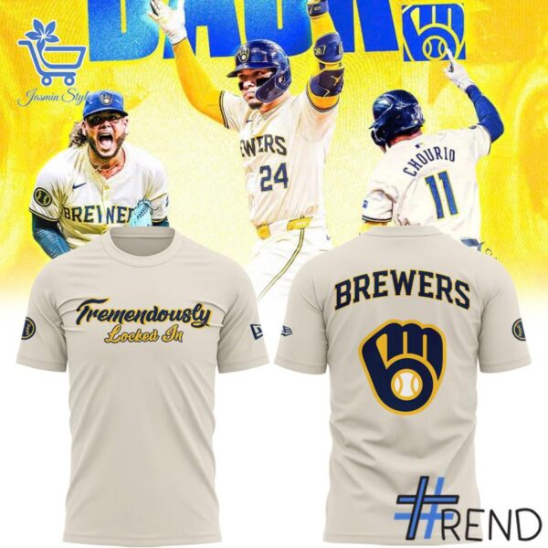 Custom look featuring the signature Tremendously Locked In Milwaukee Brewers Shirt design