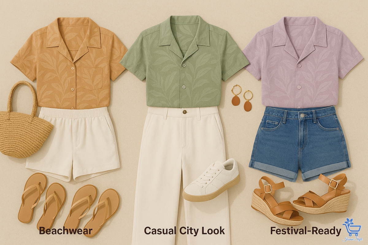 Trendy Hawaiian Shirts for Women in ( ) From beachside to city streets, Hawaiian shirts adapt to your personal style with ease.