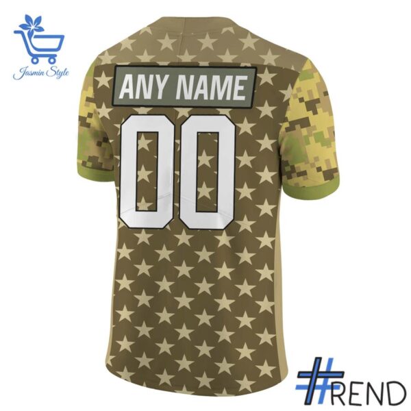 Performance meets personality in every Tulsa Oilers x Military Appreciation Night Football Jersey detail.