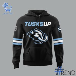 Close-up view of the Utah Hockey Club Utah Mammoth Tusks Up Hoodie print