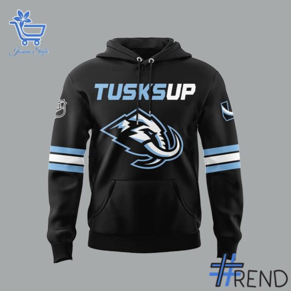 Close-up view of the Utah Hockey Club Utah Mammoth Tusks Up Hoodie print