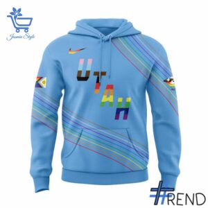 Custom apparel with the bold Utah Mammoth Happy Pride Month Hoodie design