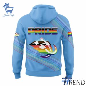 Custom apparel with the bold Utah Mammoth Happy Pride Month Hoodie design