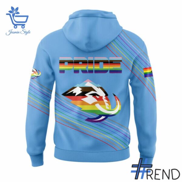 Custom apparel with the bold Utah Mammoth Happy Pride Month Hoodie design