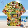 Custom apparel with the bold Vintage Seed Packets Hawaiian Shirt design