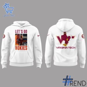 Detailed fabric and stitching showing Virginia Tech Hokies Let s Go Hokies Shirt 4 jpg